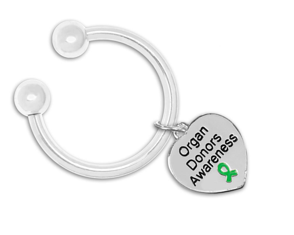 Organ Donors Awareness Heart Keychain - Fundraising For A Cause