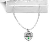 Load image into Gallery viewer, Organ Donors Awareness Heart Necklaces - Fundraising For A Cause