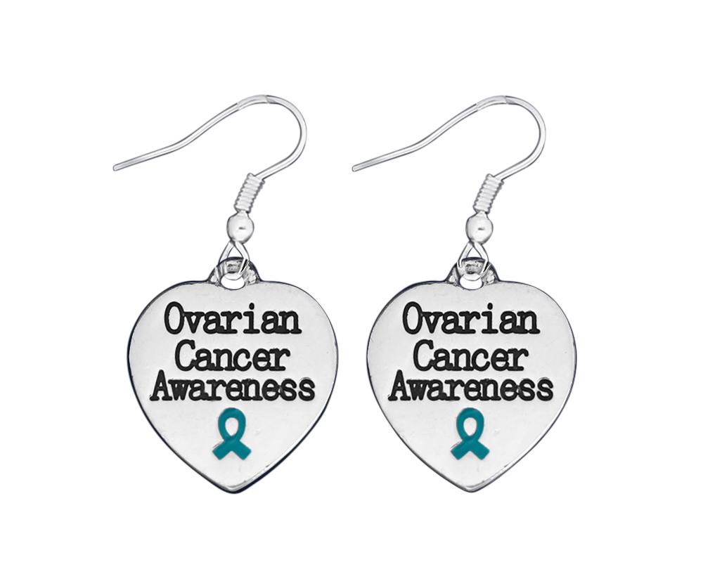 Ovarian Cancer Awareness Earrings - Fundraising For A Cause