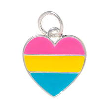 Load image into Gallery viewer, Pansexual Flag Heart Charms - Fundraising For A Cause