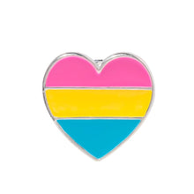 Load image into Gallery viewer, Pansexual Heart Pride Pins - Fundraising For A Cause