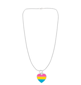 Pansexual LGBTQ Pride Heart Necklaces - Fundraising For A Cause