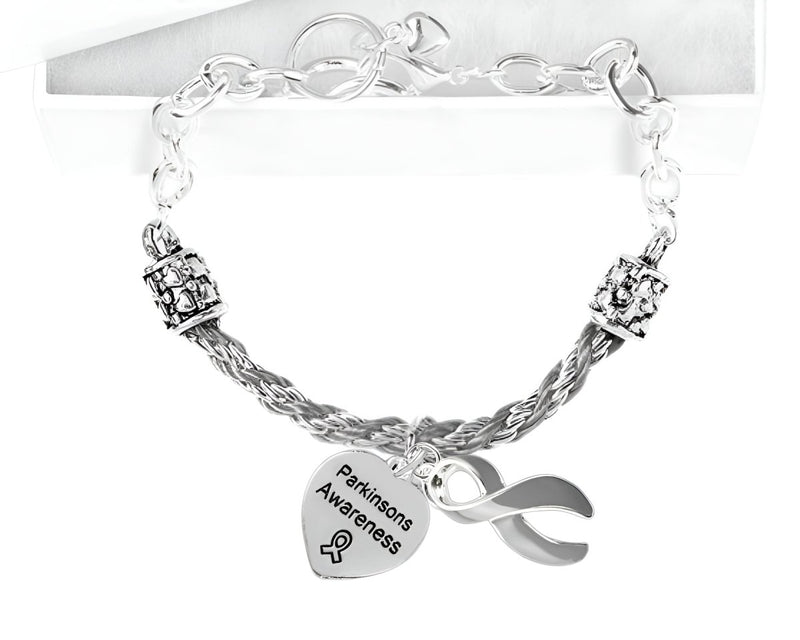 Parkinson's Gray Ribbon Partial Rope Bracelets - Fundraising For A Cause