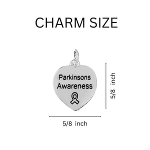 Parkinson's Heart Retractable Charm Bracelets - Fundraising For A Cause
