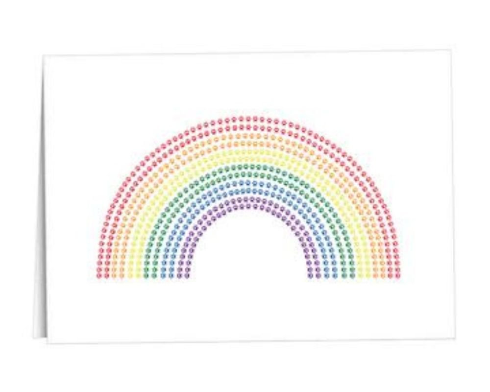 Paw Print filled Rainbow Note Card Packs - Fundraising For A Cause