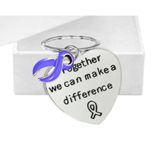 Load image into Gallery viewer, Periwinkle Ribbon Key Chains - Fundraising For A Cause