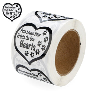 Pets Leave Paw Prints on Our Hearts Stickers - Fundraising For A Cause