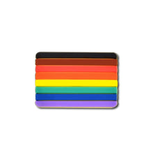 Load image into Gallery viewer, Philadelphia 8 Stripe Pride Rainbow Flag Silicone Pins - Fundraising For A Cause