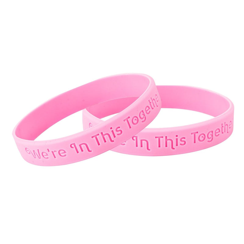Boobie Buddies Pink Breast Cancer Awareness Silicone Bracelets -  Fundraising For A Cause