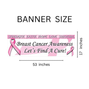 Pink Ribbon Awareness Banner - Fundraising For A Cause