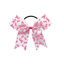 Load image into Gallery viewer, Pink Ribbon Hair Bows for Breast Cancer Awareness - Fundraising For A Cause