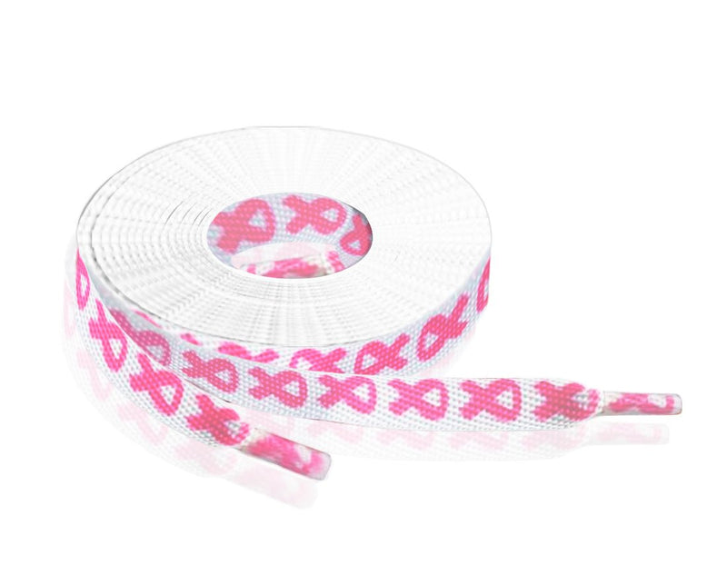 Pink Ribbon Shoelaces (25 Pairs) - Fundraising For A Cause