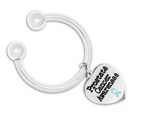 Load image into Gallery viewer, Prostate Cancer Awareness Heart Key Chains - Fundraising For A Cause