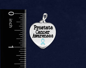 Prostate Cancer Heart Retractable Charm Bracelets - Fundraising For A Cause