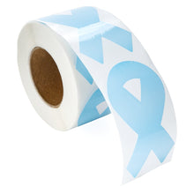Load image into Gallery viewer, Prostate Cancer Ribbon Stickers (per Roll) - Fundraising For A Cause