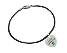 Load image into Gallery viewer, PTSD Awareness Black Cord Bracelets - Fundraising For A Cause