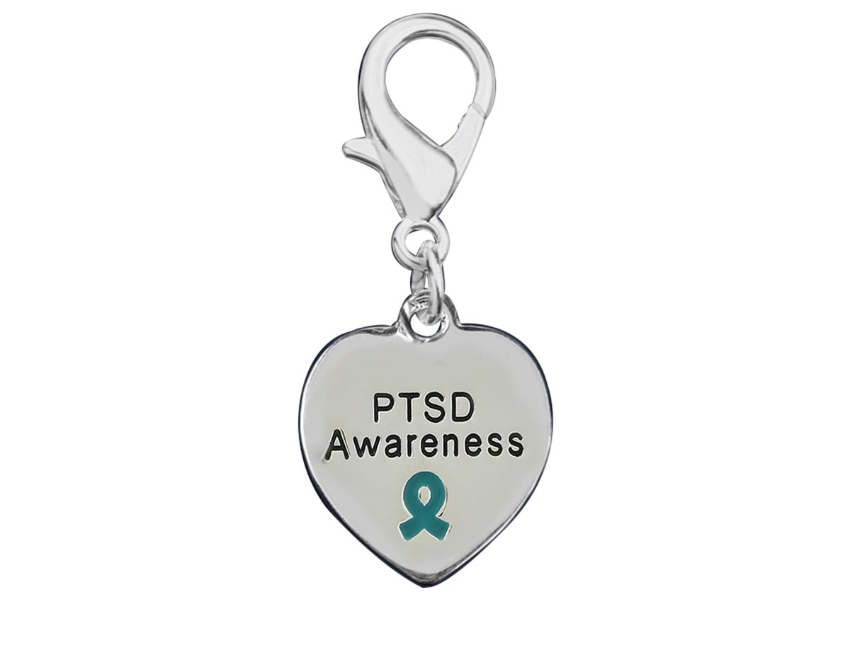 PTSD Awareness Heart Hanging Charms - Fundraising For A Cause
