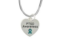 Load image into Gallery viewer, PTSD Awareness Heart Necklaces - Fundraising For A Cause