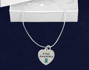 PTSD Awareness Heart Necklaces - Fundraising For A Cause
