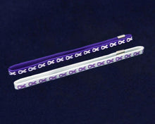 Load image into Gallery viewer, Purple Ribbon Stretch Headband (1 Card with 2 Headbands) - Fundraising For A Cause