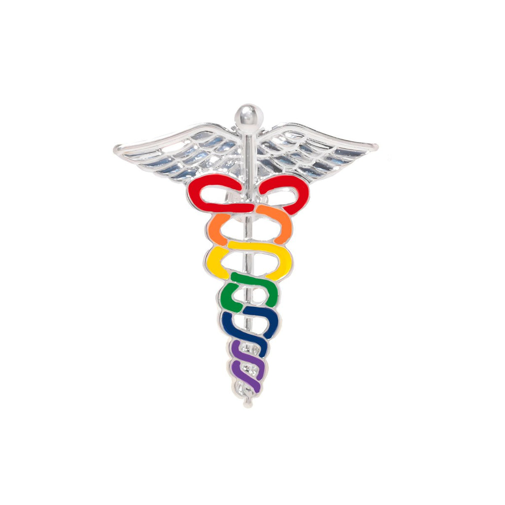 Rainbow Caduceus Pins - Fundraising For A Cause