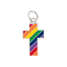 Load image into Gallery viewer, Rainbow Cross Gay Pride Charms - Fundraising For A Cause
