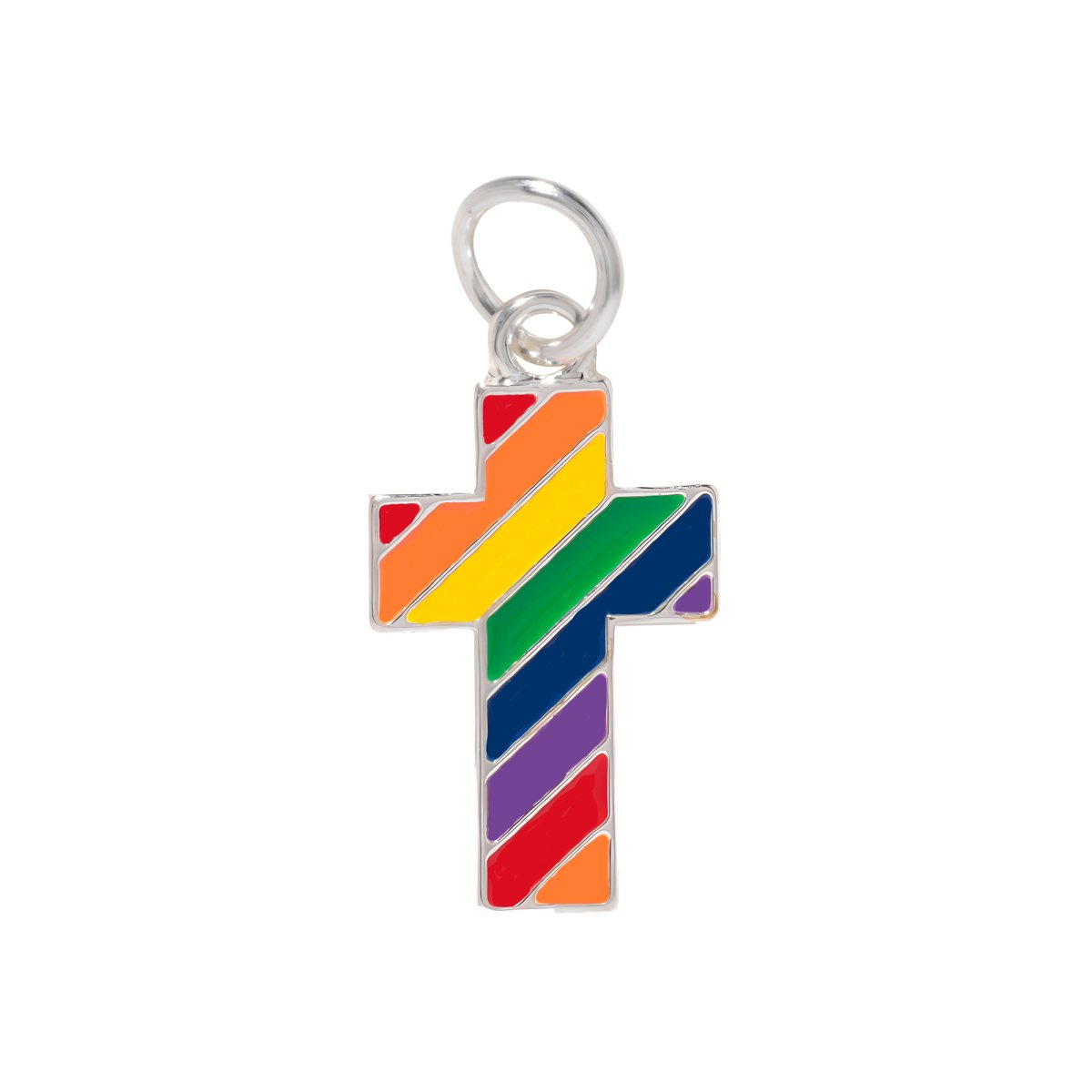 Rainbow Cross Gay Pride Charms - Fundraising For A Cause