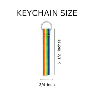Rainbow Gay Pride Flag Lanyard Style Keychains - Fundraising For A Cause