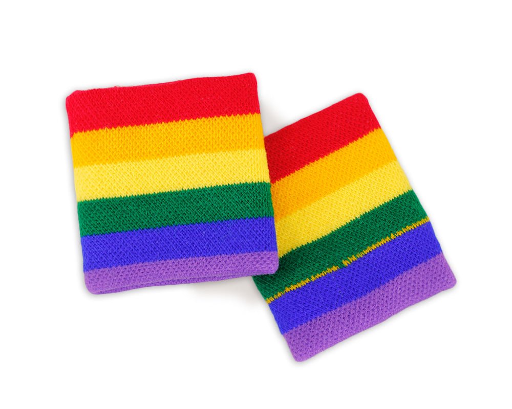 Rainbow Gay Pride Sport Sweat Bands - Fundraising For A Cause