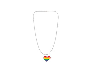 Rainbow Heart Gay Pride Necklaces - Fundraising For A Cause