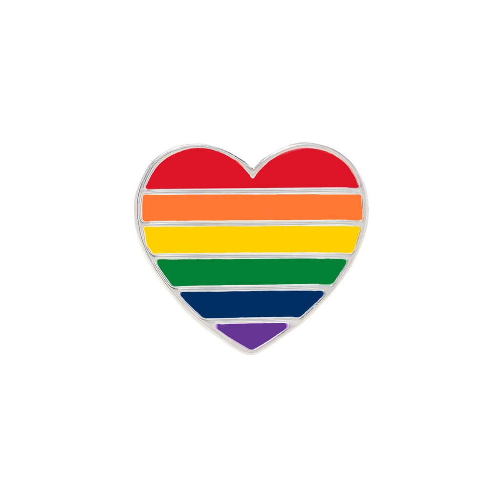 Rainbow Heart Gay Pride Pins - Fundraising For A Cause