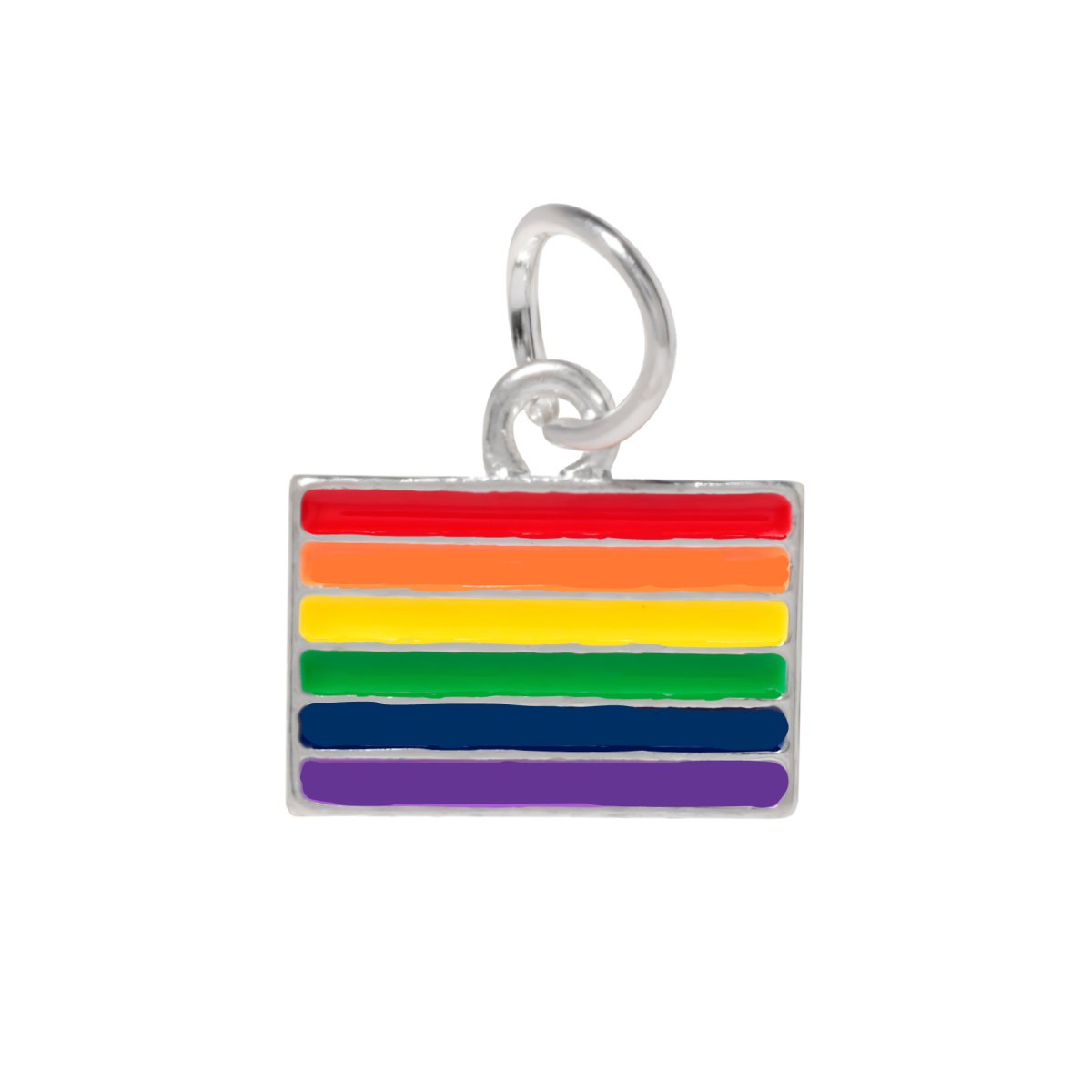 Rainbow LGBTQ Pride Rectangle Charms - Fundraising For A Cause