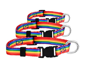 Rainbow Striped Dog/Cat/Pet Collars - Fundraising For A Cause