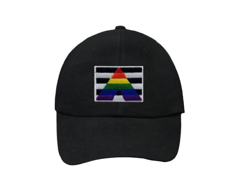 Rectangle Straight ALLY Flag Gay Pride Baseball Hats - Fundraising For A Cause