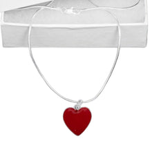 Load image into Gallery viewer, Red Heart Shaped Charm Necklaces - Fundraising For A Cause
