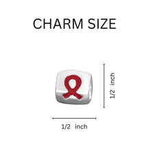 Load image into Gallery viewer, Red Ribbon Barrel Charms - Fundraising For A Cause