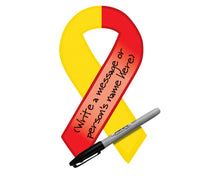 Load image into Gallery viewer, Red &amp; Yellow Awareness Paper Donation Ribbons - Fundraising For A Cause