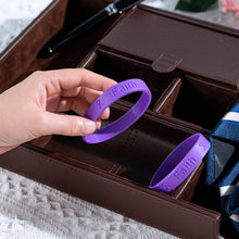 Load image into Gallery viewer, Relay For Life/American Cancer Society Purple Silicone Bracelet Wristbands - Fundraising For A Cause