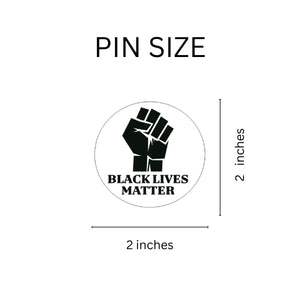 Round Black Lives Matter Pins - Fundraising For A Cause