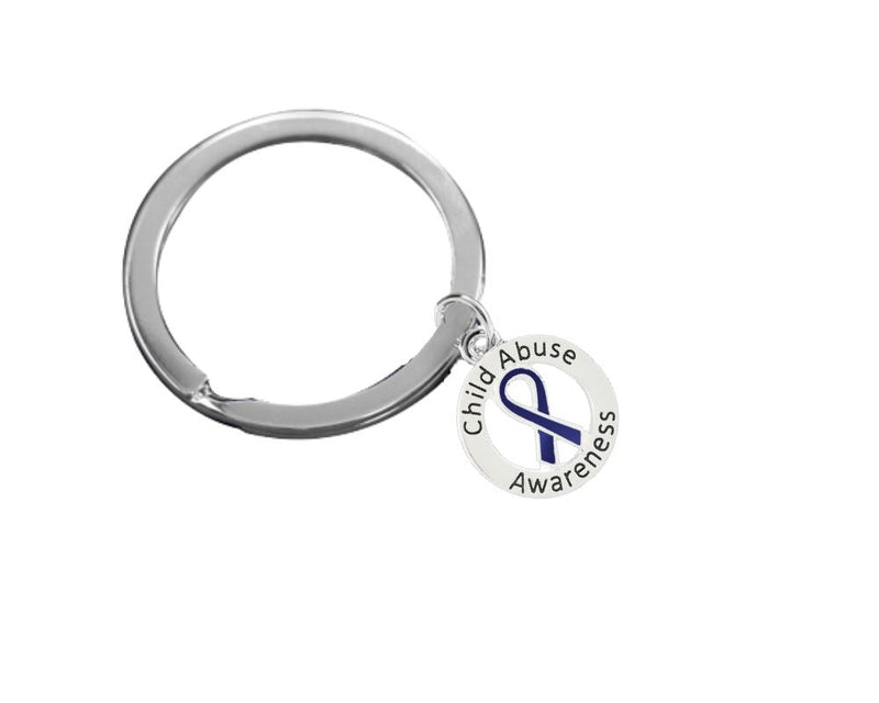 Round Child Abuse Awareness Split Style Keychains - Fundraising For A Cause