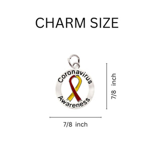 Round Coronavirus (COVID-19) Awareness Earrings - Fundraising For A Cause