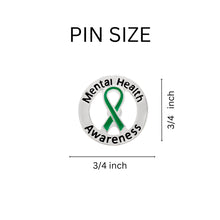 Load image into Gallery viewer, Round Mental Health Awareness Ribbon Pins - Fundraising For A Cause