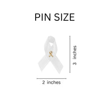 Load image into Gallery viewer, Satin Bone Cancer Awareness Pins - Fundraising For A Cause