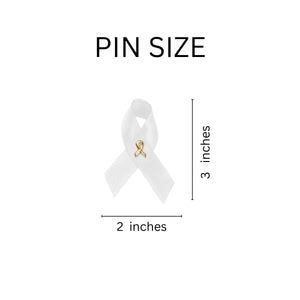 Satin Bone Cancer Awareness Pins - Fundraising For A Cause