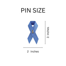 Load image into Gallery viewer, Satin Periwinkle Ribbon Awareness Pins - Fundraising For A Cause