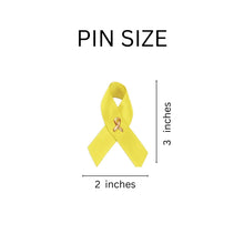 Load image into Gallery viewer, Satin Spina Bifida Awareness Ribbon Pins - Fundraising For A Cause