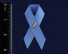 Load image into Gallery viewer, Satin Stomach Cancer Awareness Ribbon Pins - Fundraising For A Cause