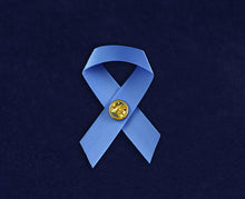 Load image into Gallery viewer, Satin Stomach Cancer Awareness Ribbon Pins - Fundraising For A Cause