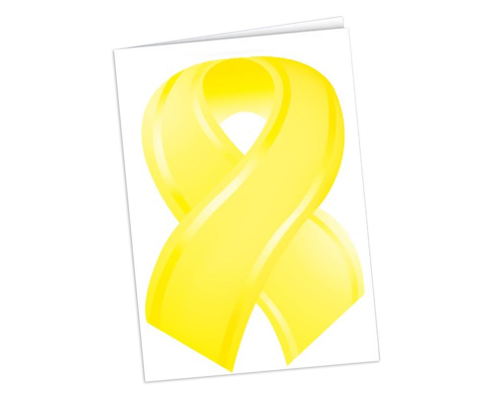 Small Yellow Ribbon Note Cards - Fundraising For A Cause