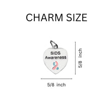 Load image into Gallery viewer, SIDS Awareness Heart Earrings - Fundraising For A Cause
